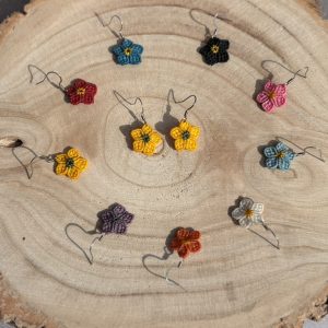 Boucle d’oreille Myosotis